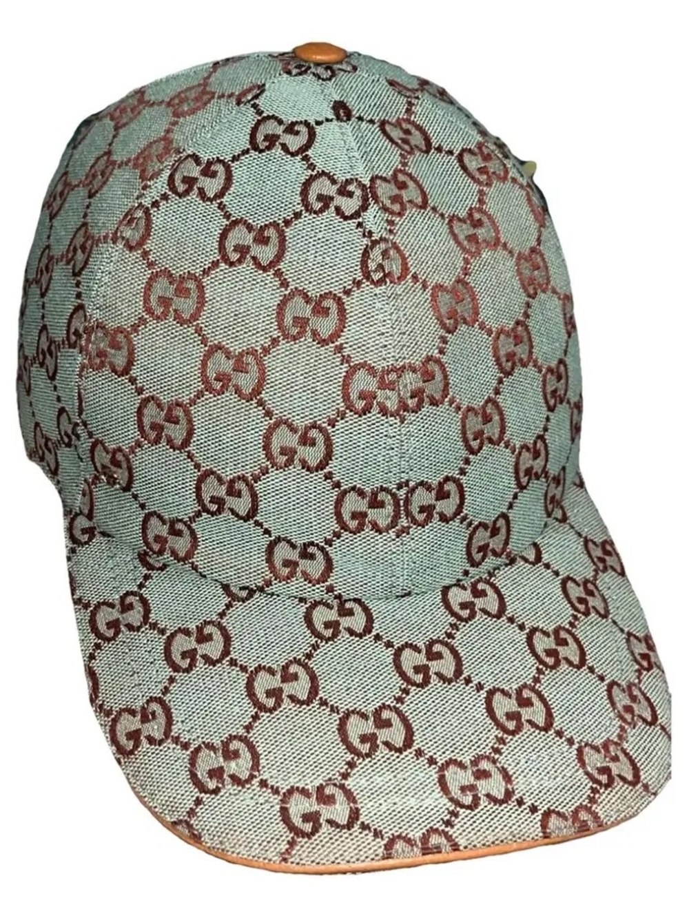 GG Monogram Coil Light Blue Baseball Cap